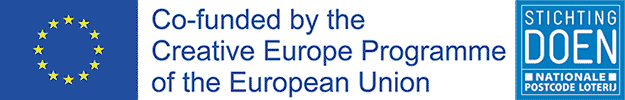 Logo co-funders Creative Europe Programme EU and Stiching DOEN